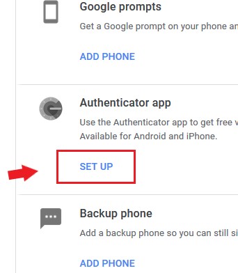 Google Authenticator Step 3